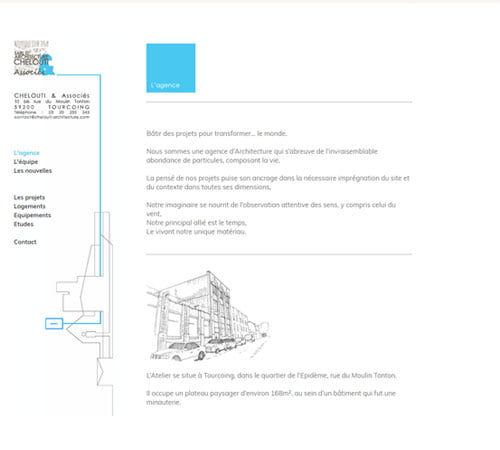 Création de site internet pour architecte à Tourcoing