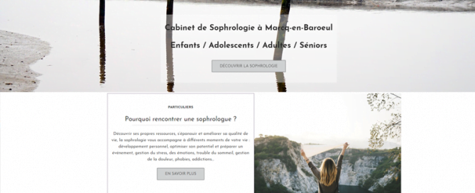 Création site web pour sophrologue Nord pas de Calais