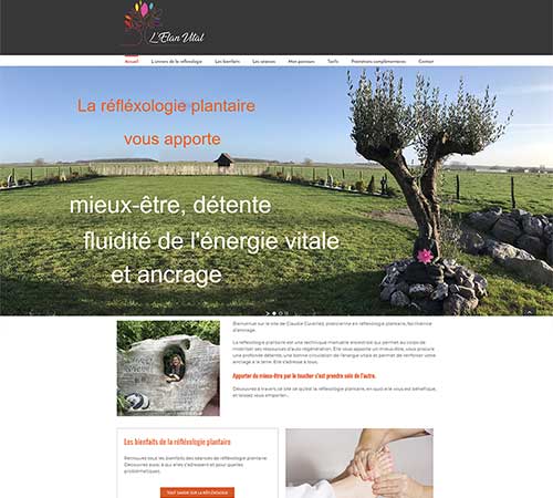 Création de site web de Réflexologie plantaire à Arras