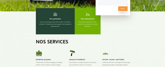 Création de site web entreprise de services