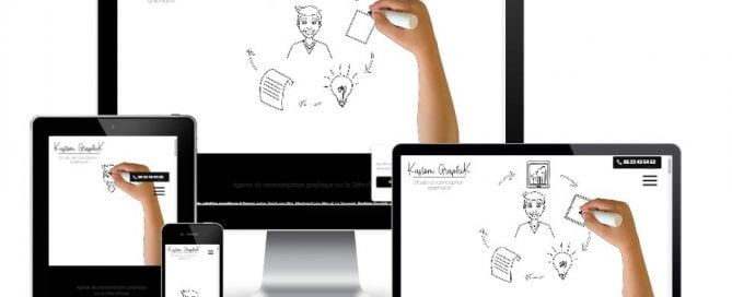 Création de site web pour une graphiste