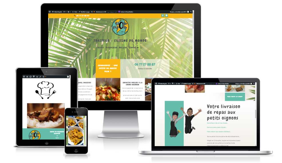 Exemple de site internet créé pour un traiteur cuisine du Monde à Arras