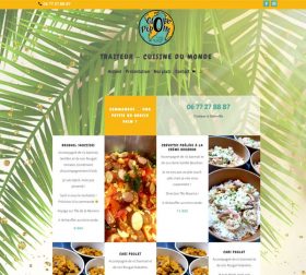 Création de site internet pour service traiteur et traiteur à domicile