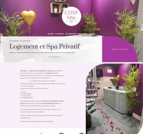 Création de site web pour hôtel, chambre d'hôte, location de spa...