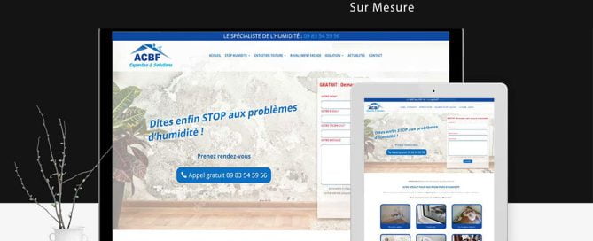 Création de site internet à Lille pour un spécialiste de l'humidité dans le Nord Pas de Calais