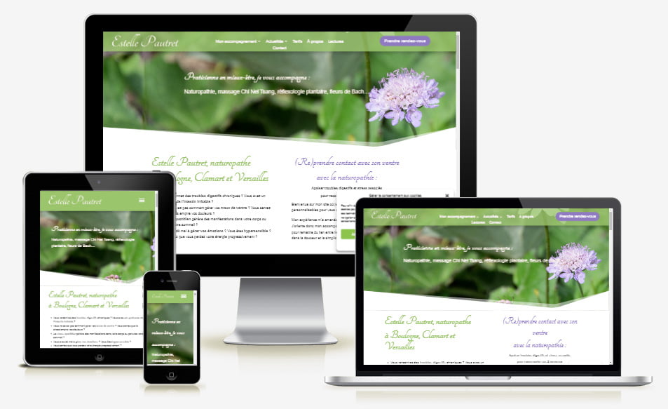 Création de site naturopathie par CREAPIXEL62, expert Wordpress et référencement naturel seo