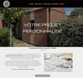 Création de site pour entreprise d'extension de maison