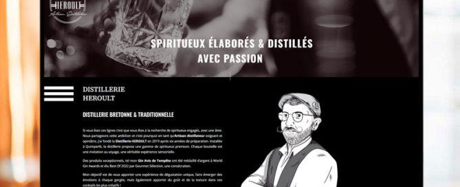 Création de site web distillerie en Bretagne