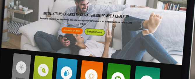 Création web pour entreprise de climatisation à Saint Omer